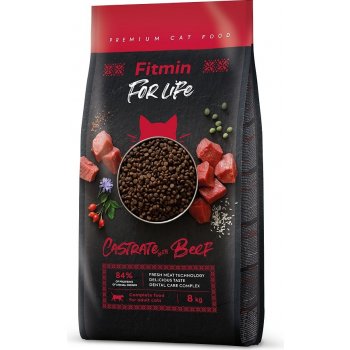Fitmin Cat For Life Castrate Beef 3 x 8 kg
