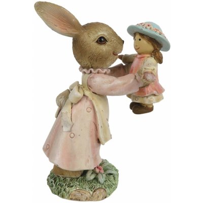 Dekorace králičí slečny s panenkou 8*5*11 cm – Hledejceny.cz
