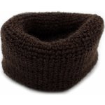 Velká froté gumička hnědá tmavě hnědá – Zboží Mobilmania