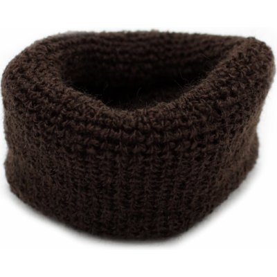 Velká froté gumička hnědá tmavě hnědá – Zboží Mobilmania