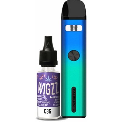 UWELL Caliburn G2 750 mAh Gradient blue + WIGZZ CBD+CBG eliquid 10 ml 250 mg - CBD+CBG Startovací sada Cannabizz Candy 1 ks – Hledejceny.cz