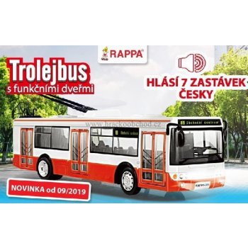 Rappa Trolejbus hlásí zastávky česky s funkčními dveřmi 28 cm od 384 Kč -  Heureka.cz