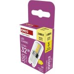 Emos LED žárovka Classic JC G9 2,5 W 32 W 350 lm teplá bílá – Zboží Živě