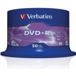 Verbatim DVD+R 4,7GB 16x, AZO, spindle, 50ks (43550) – Sleviste.cz