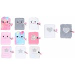 Wiky Deníček nelinkovaný se zámkem 10,5 x 15 cm plyš, 70 listů – Zboží Živě