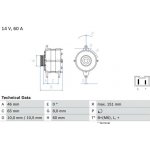 generátor BOSCH 0 986 038 851