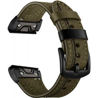VSECHNONAMOBIL 123886 VANGUARD QuickFit Kožený řemínek pro Garmin – šířka 22 mm zelený – Hledejceny.cz