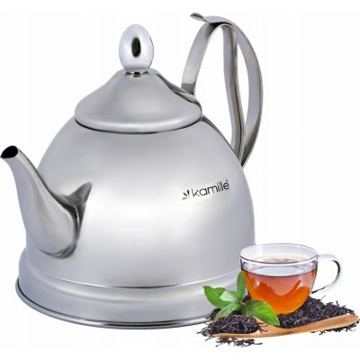 Kamille Ocelová konvička 1 l šedá – Zboží Dáma