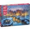 Puzzle Cherry Pazzi Amsterdam v noci 1000 dílků