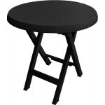 Mega Plast plastový skládací stůl TEO, 70 cm, antracit – Zboží Mobilmania