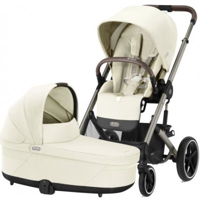 CYBEX Balios S Lux + Cot S Lux 2024 Seashell Beige Taupe Frame