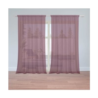 Sablio Záclony Bordó: 2ks 150x250cm – Hledejceny.cz