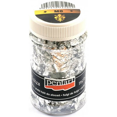 pentart Metalické vločky stříbrné M8 (1g) – Zboží Dáma