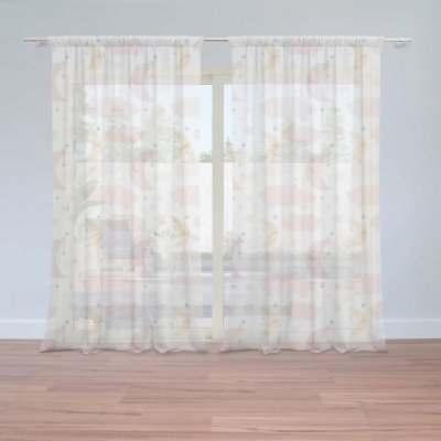 Sablio Záclony Měsíčky: 2ks 150x250cm – Hledejceny.cz
