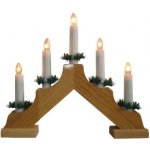 Svícen vánoční elektrický 4 svíčky - Přírodní – Zboží Mobilmania