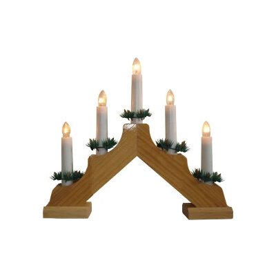 Svícen vánoční elektrický 4 svíčky - Přírodní – Zboží Mobilmania