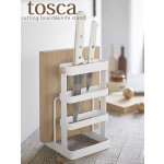 Stojan na nože a krájecí prkénka YAMAZAKI Tosca - bílý – Sleviste.cz