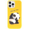 Pouzdro a kryt na mobilní telefon Apple Pouzdro AppleMix Apple iPhone 13 Pro Max - roztomilá panda - gumové - žluté