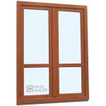 Kömmerling balkonové dveře 70 AD O+OS klapačka s příčkou levé zlatý dub/bílá 150 x 220 cm jednostranná klika + madýlko + – Hledejceny.cz