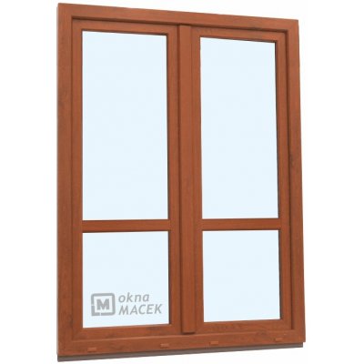 Kömmerling balkonové dveře 70 AD O+OS klapačka s příčkou levé zlatý dub/bílá 150 x 220 cm jednostranná klika + madýlko + – Hledejceny.cz