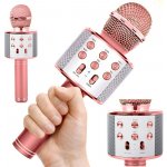 WSTER WS 858 Karaoke bluetooth mikrofon růžová – Zboží Mobilmania