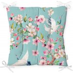 Minimalist Cushion Covers Flowers and Bird modrá 40 x 40 cm – Zbozi.Blesk.cz