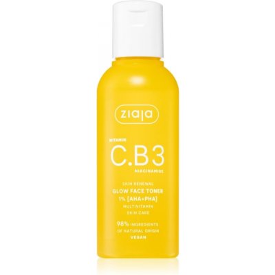 Ziaja Vitamin C.B3 Niacinamide exfoliační čisticí tonikum s kyselinami 120 ml – Zboží Mobilmania