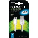 Duracell USB5013W micro USB, 1m, bílý