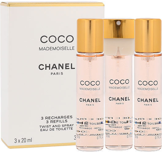 Chanel Coco Mademoiselle toaletní voda dámská 3 x 20 ml od 2 690 Kč -  Heureka.cz