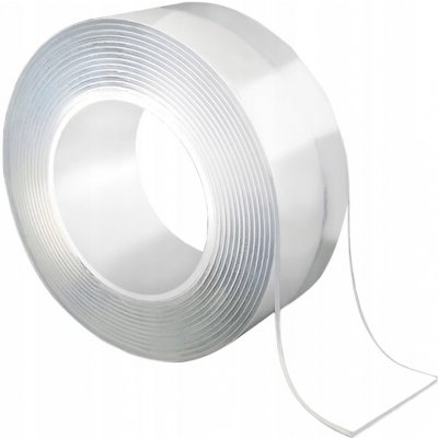 Iso Trade Oboustranná nano lepicí páska transparentní 30 mm x 3 m – Zboží Mobilmania