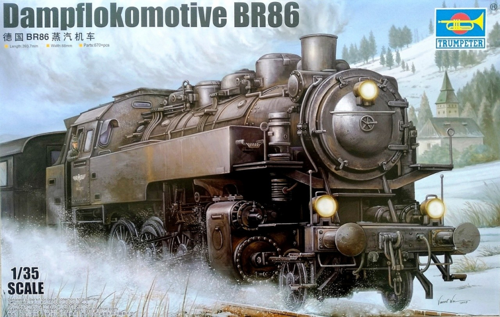 Trumpeter Damflokomotive BR86 00217 1:35