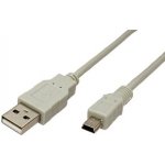 Roline 11.02.8708 USB 2.0 kabel USB A(M) - miniUSB 5pin B(M), 0,8m, černý – Zboží Živě