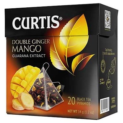 Curtis Double Ginger Mango černý čaj se zázvorem 34 g