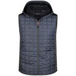 James & Nicholson prošívaná vesta JN768 světle šedý melír antracitový melír – Sleviste.cz