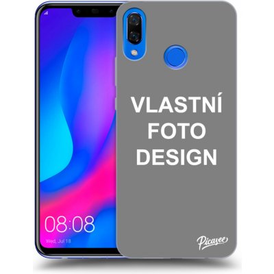 Pouzdro Picasee silikonový Huawei Nova 3 - Vlastní design/motiv černé – Zbozi.Blesk.cz