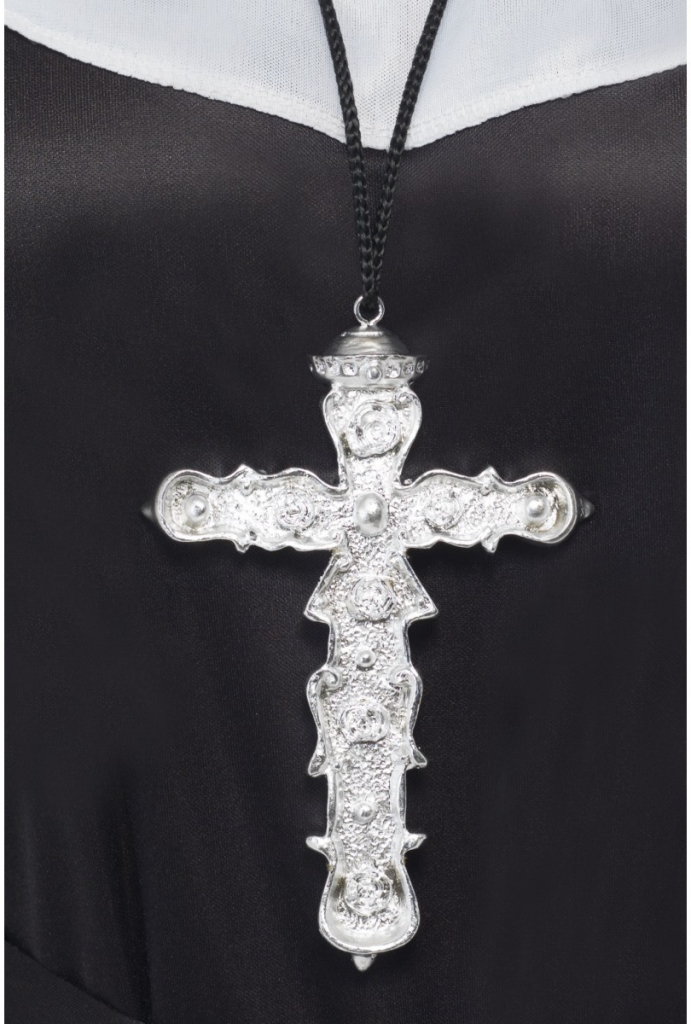 Kříž stříbrný zdobený 15 cm