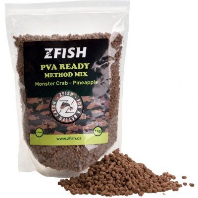ZFISH Pva Ready & Method Feeder Mix 1kg 2-3mm Monster Crab Pineapple – Zbozi.Blesk.cz