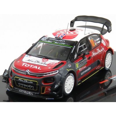 Ixo Wrc-models Citroen C3 Abu Dhabi N 10 Rally Montecarlo K.meeke P.nagle Červená Bílá Šedá 1:43 – Zboží Mobilmania