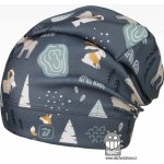 Dráče Flísová čepice Yetti 04 šedá lesní zvířátka – Zbozi.Blesk.cz