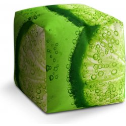 Sablio taburet Cube limetka 40x40x40 cm