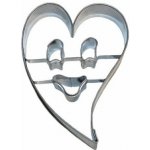 Nerezové vykrajovátko - smajlík v srdci – Zboží Dáma