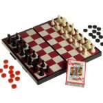 Ostatní šachy magnetické 24x24cm + dáma + karty – Zboží Živě