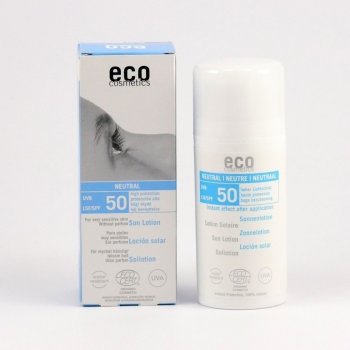 Eco Cosmetics opalovací mléko SPF50 bez vůně 100 ml