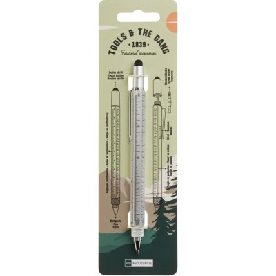 Miquelrius multifunkční pero 5 v 1 - stříbrné – Zboží Dáma