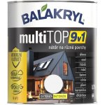 Balakryl MultiTOP 9 v 1 barevný email 0,75 l signální bílý polomatný – Sleviste.cz