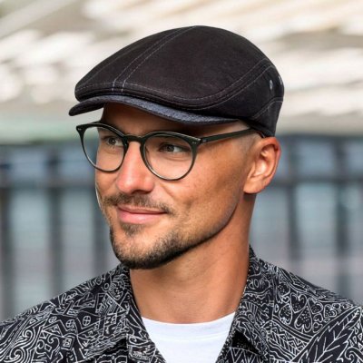 Krumlovanka Luxusní lněná černá letní bekovka modrý kšilt Ho-041 – Hledejceny.cz