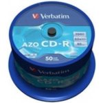 Verbatim CD-R 700MB 52x, printable, cakebox, 50ks (43745)