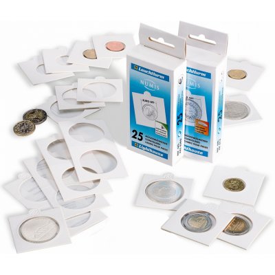 LEUCHTTURM Samolepící rámečky na mince25 ks Ø 32,5 mm – Zboží Mobilmania