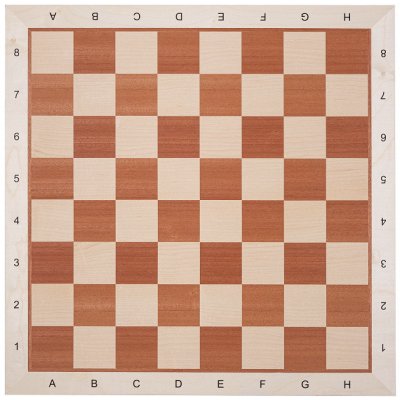 Šachová deska - Mahagon/Javor číslo 5 - 48x48 cm, pole 50 mm – Zboží Dáma