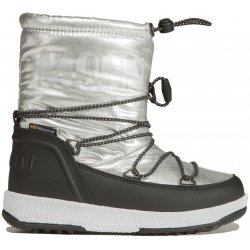 Moon Boot JR Girl Quilted sněhule dětské Stříbrná